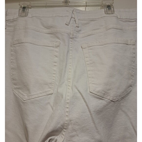 Good American Good Legs Skinny Jeans GLCOWB046T Stretch White Women’s 18 - Picture 4 of 15